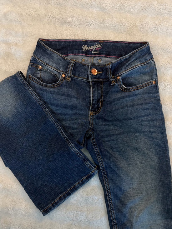 Wrangler Denim - Wrangler Boot Cut Jeans with Pink Stitching